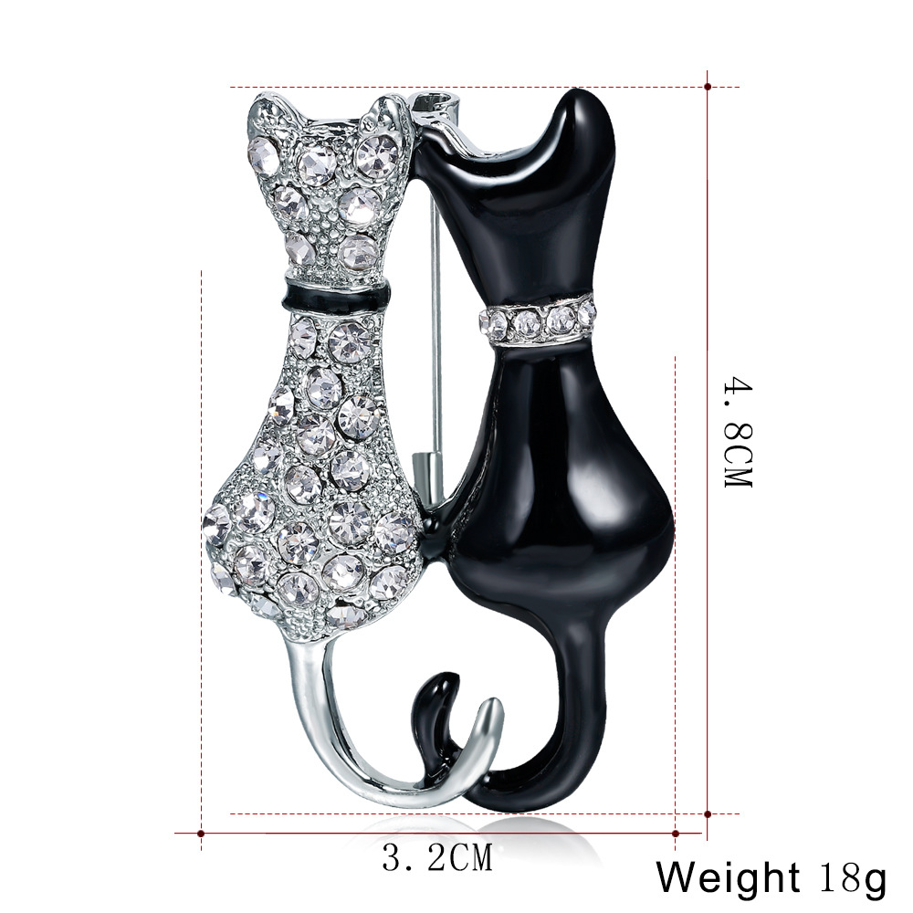 Title 3, Fashion Black And White Paint Diamond Double Fo...