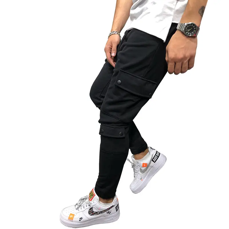 Men's Casual Pants New Multi Pocket Overalls