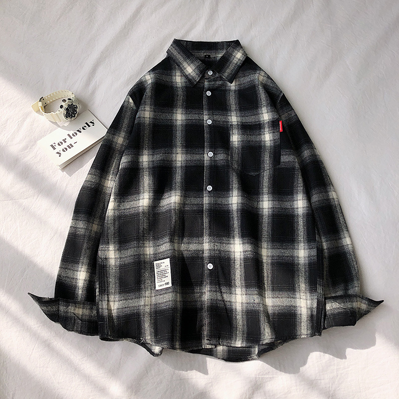 Loose Design Sense Retro Hong Kong Style Shirt Jacket Top