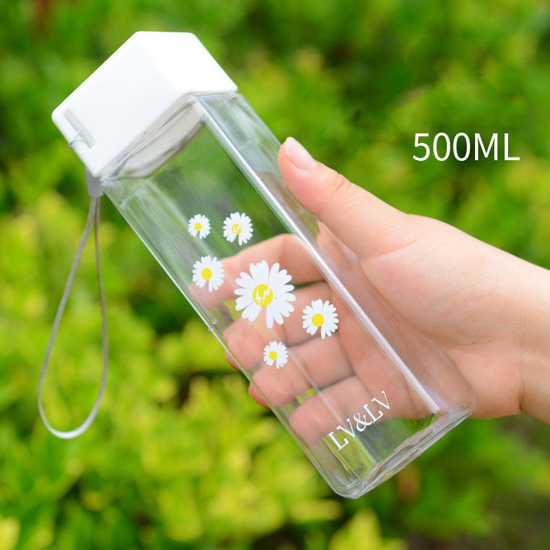Daisy Plastic Cup Anti-drop Water Cup Outdoor Trend Forest Cup