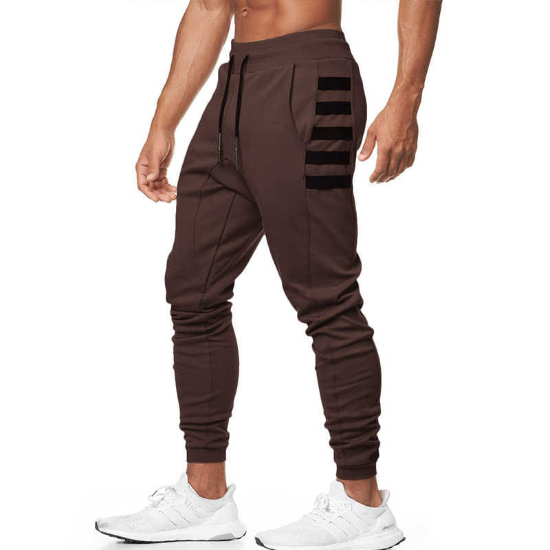 Title 4, Korean Slim Straight Running Training Pants Foo...