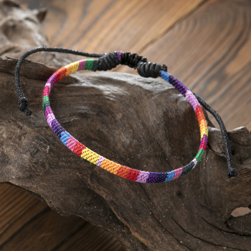 Gay Hand Woven Rainbow Bracelet