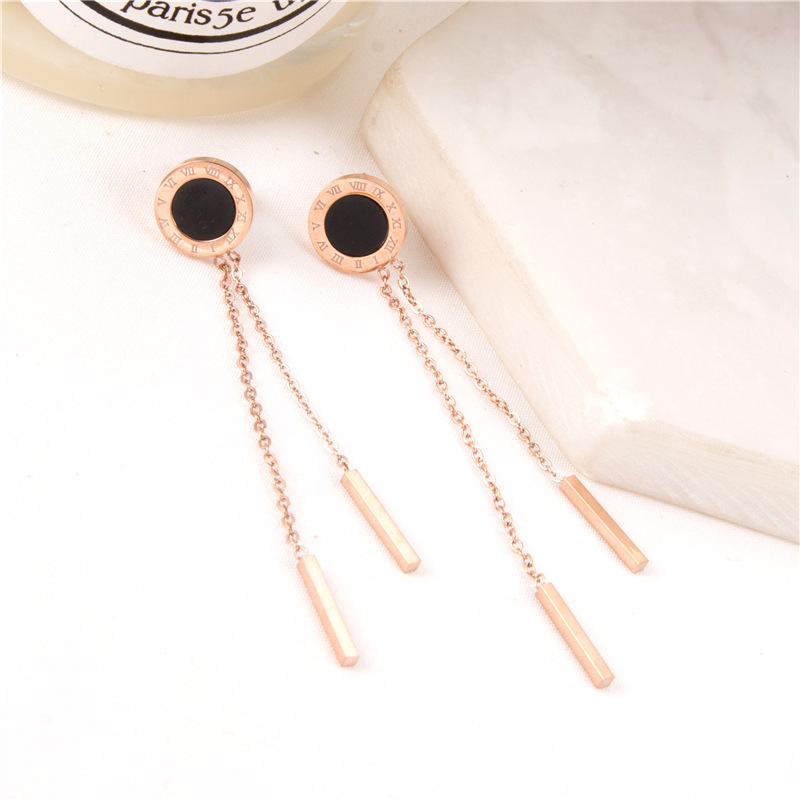Titanium Steel New Tassel Earrings Women