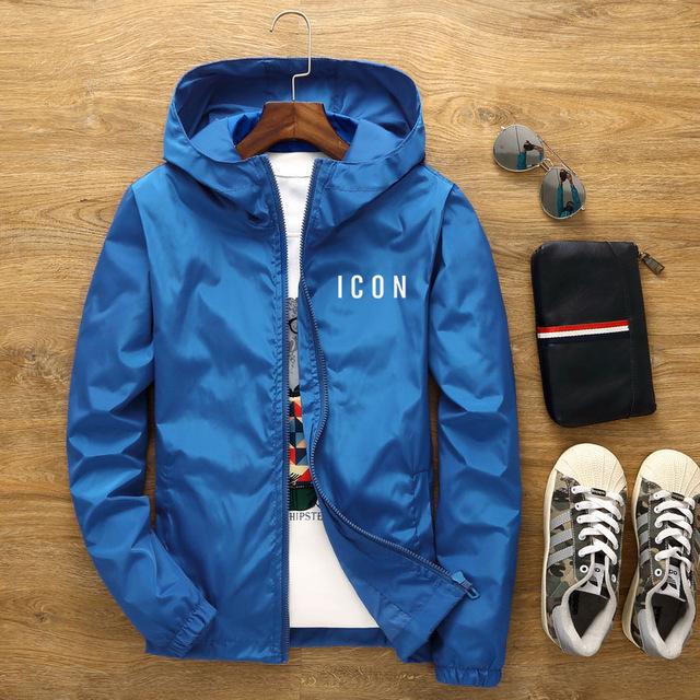 New Men's Casual Hooded Bomber Jacket Spring And Autumn