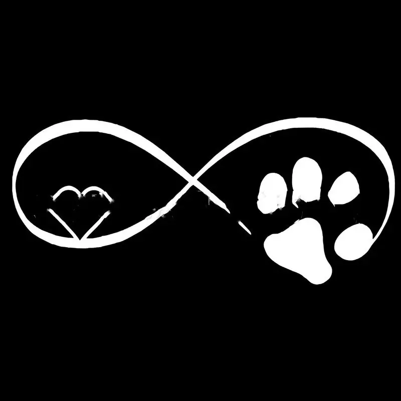 Love Dog Paw Cat Reflective Car Motorcycle