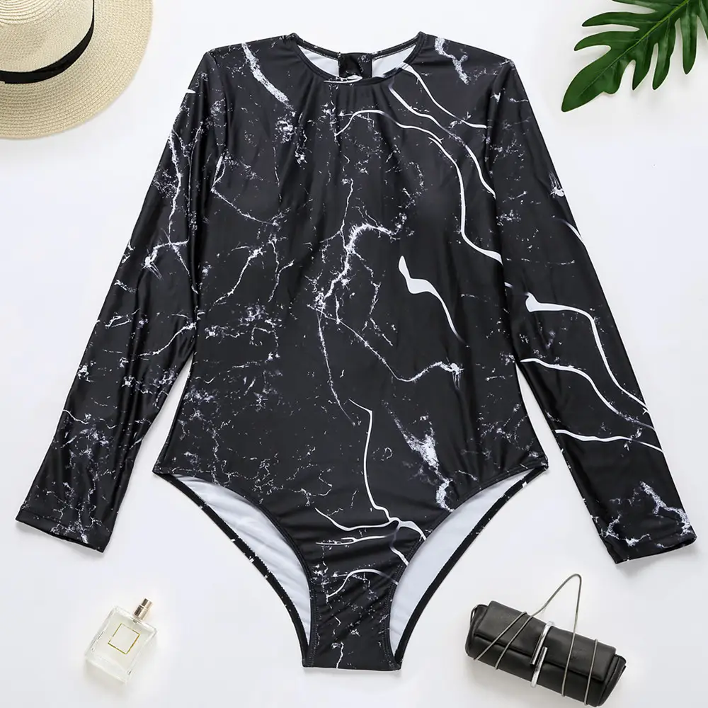 European And American Surfing Suit One-piece Swimsuit