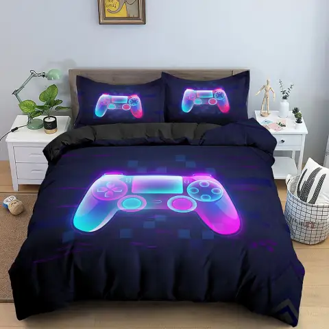 New Gamepad Bedding Set Queen Size Duvet Cover Creative