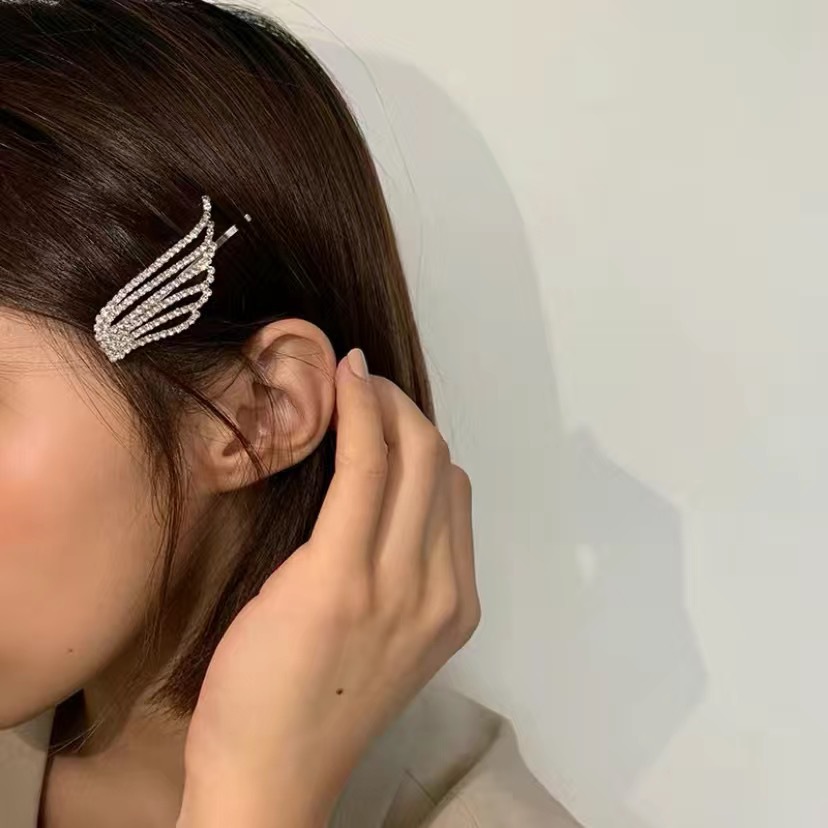 Angel Wings Hairpin Full Of Diamond Girls Side Hairpin
