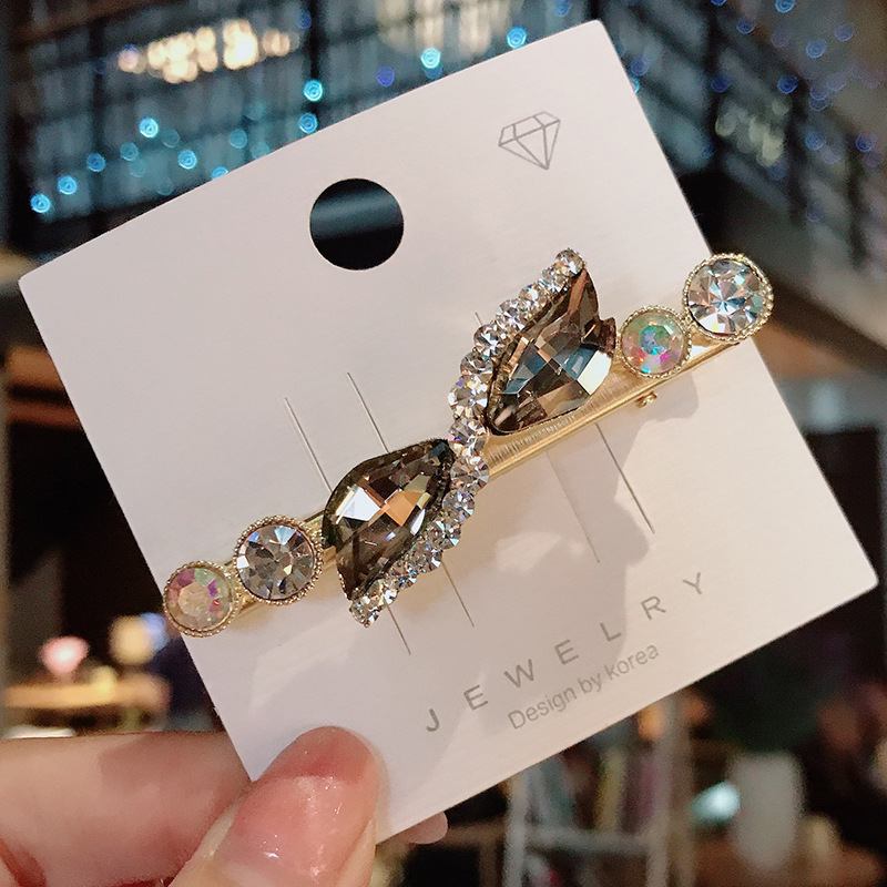 Title 2, Strass Side Clip Diamante Bangs Clip Girl Headwear