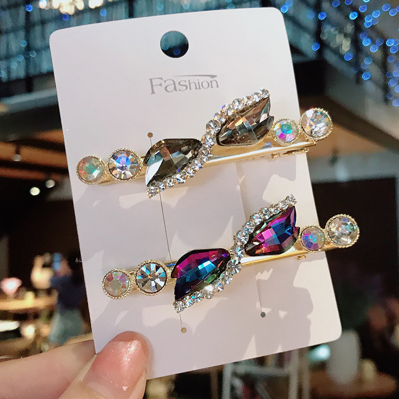 Rhinestone Side Clip Diamond Bangs Clip Girl Headwear