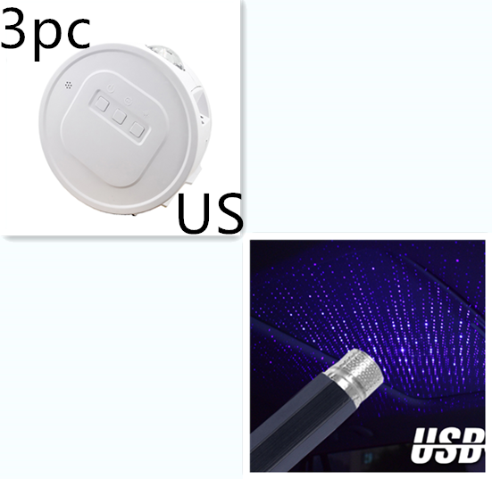 3PC US with USB Light Set