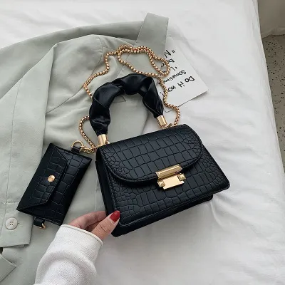 Summer Small Bag Female Bag 2 All Match Chain Shoulder Messenger Bag Black - Shop at LoveMi
