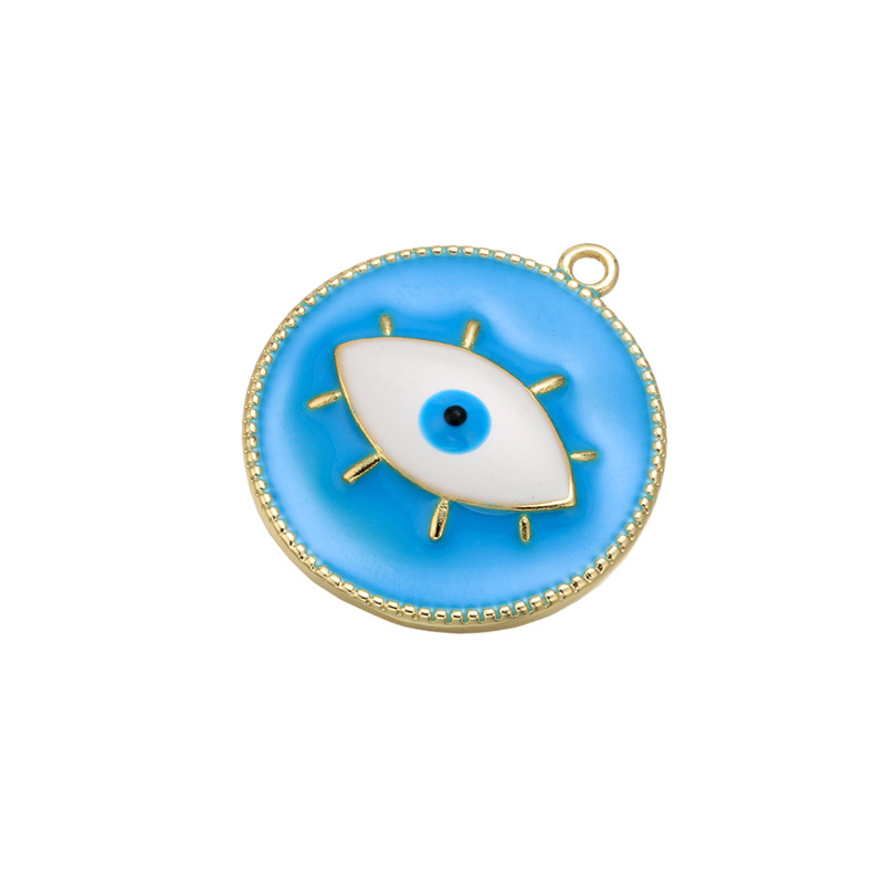 Dripping Eye Pendant Dripping Jewelry Accessories Round Pendant Eyes European And American Explosive Jewelry Earrings