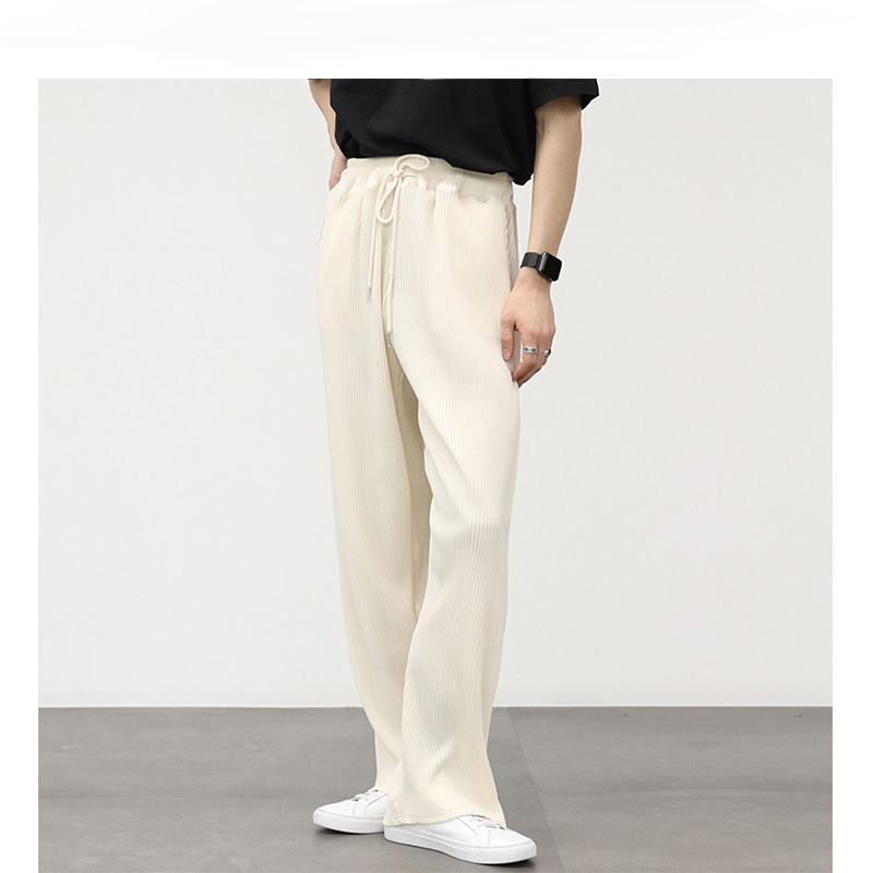 Title 2, Loose Drape High-Waist White Wide-Leg Pants. Ac...