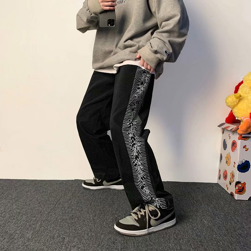 Men's Loose Straight-Leg Casual Sports Sweatpants