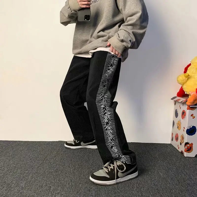 Men's Loose Straight-Leg Casual Sports Sweatpants