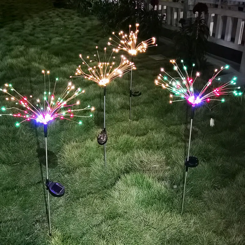 Ground-Inserted Firework Lights Christmas Outdoor LED Holiday Sky Starry