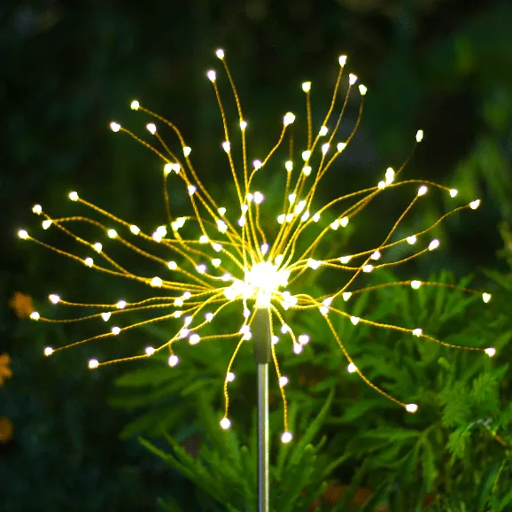 Ground-Inserted Firework Lights Christmas Outdoor LED Holiday Sky Starry Lights Lawn Christmas Lights Solar String Lights – image 6