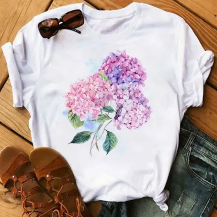 Women's Floral Print All match T shirt Top - Shop at LoveMi