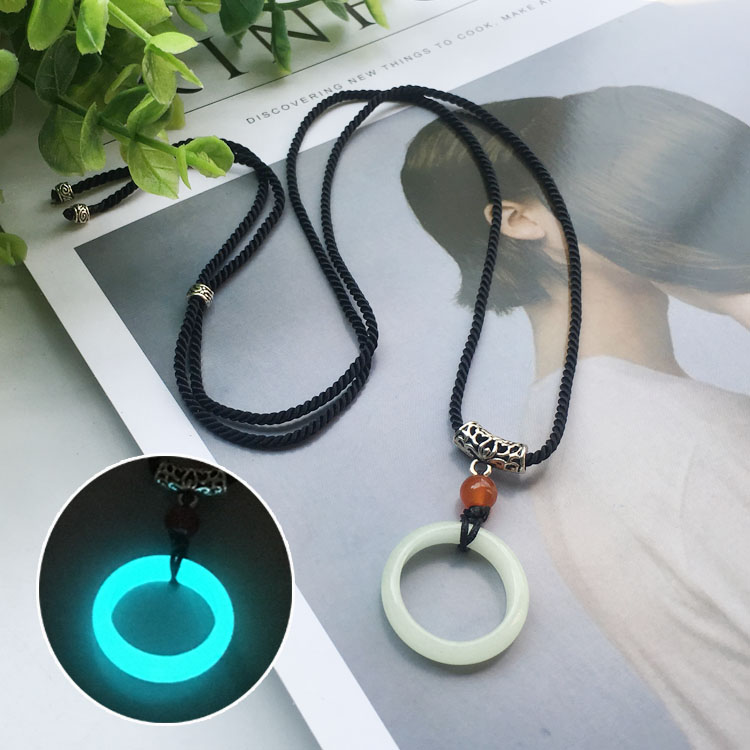 Luminous Necklace Lettering Clavicle Chain Fluorescence