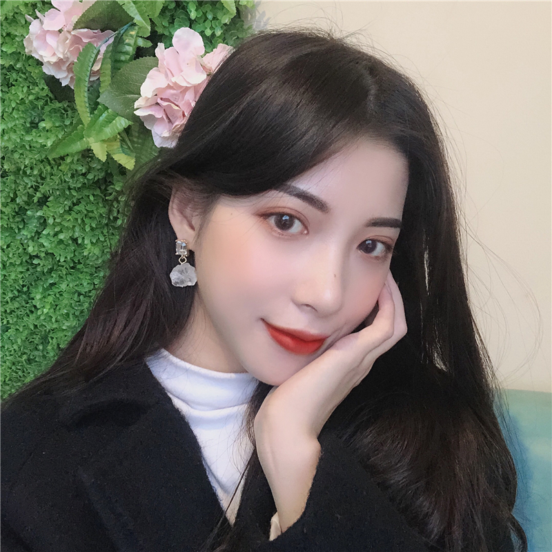 Korean Temperament Simple Irregular Holiday Style Earrings