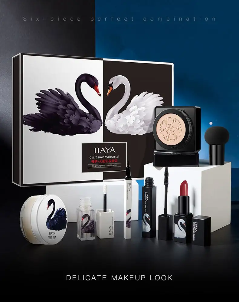 Black and White Swan Makeup Set Cushion Bb Cream