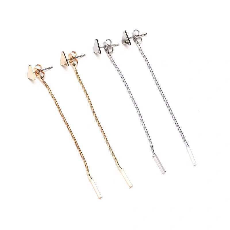 Длинные серьги Женские серьги с кисточками Треугольные серьги Маленькие серьги