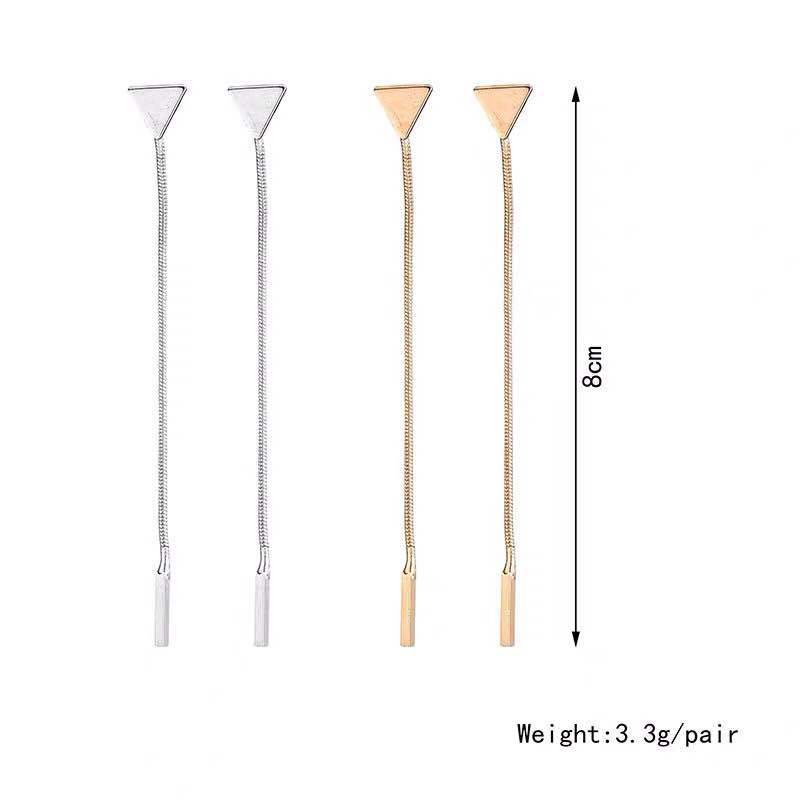Длинные серьги Женские серьги с кисточками Треугольные серьги Маленькие серьги
