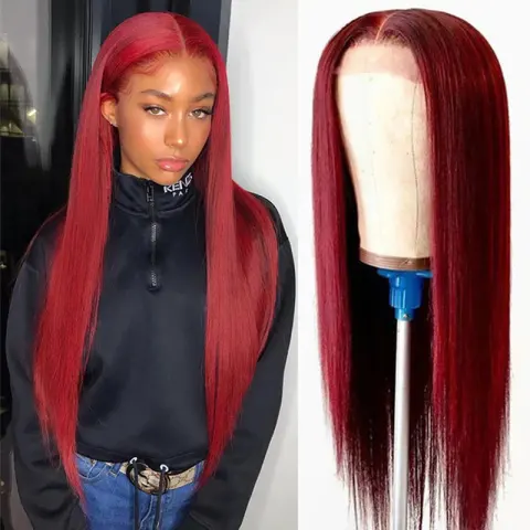 Medium Part Straight Hair Mechanism Chemical Fiber High Temperature