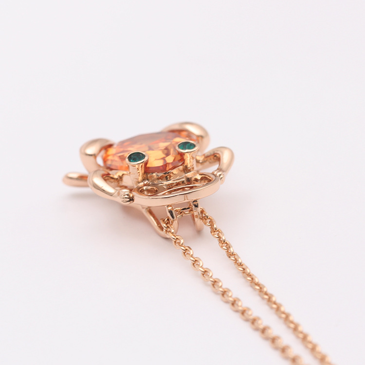 Exaggerated Golden Toad Necklace Female Long All-match Pendant Jewelry