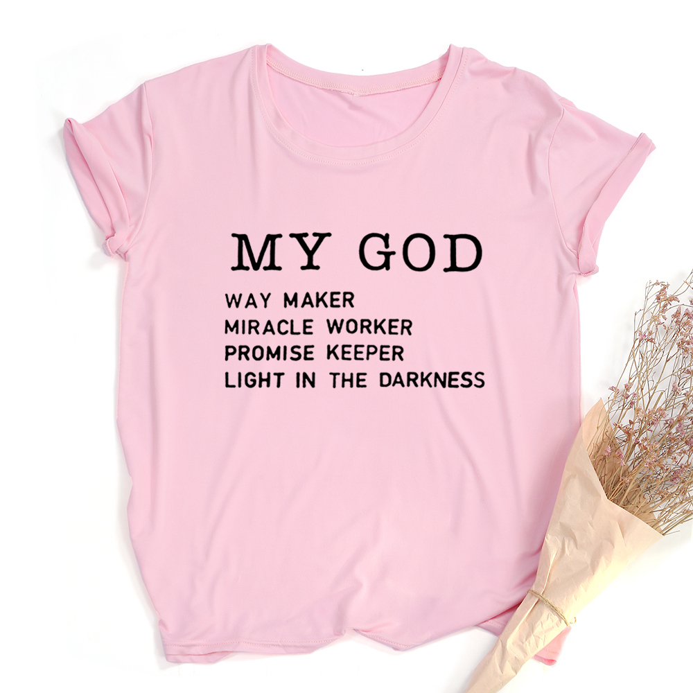 Amazon Hot Style My God Round Neck Top