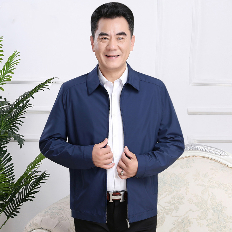Spring and Autumn Thin Middle-aged Men's Casual Jacket
