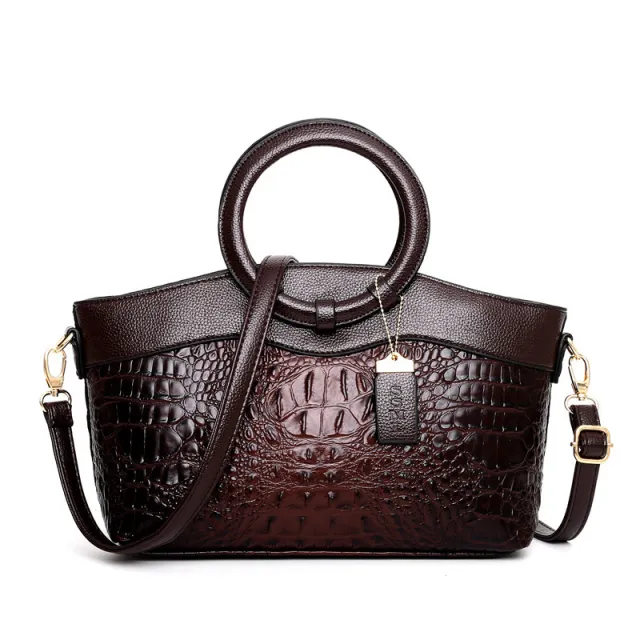 Gykaeo Luxury Handbags Women Bags Designer Woman Leather Brown - Shop at LoveMi