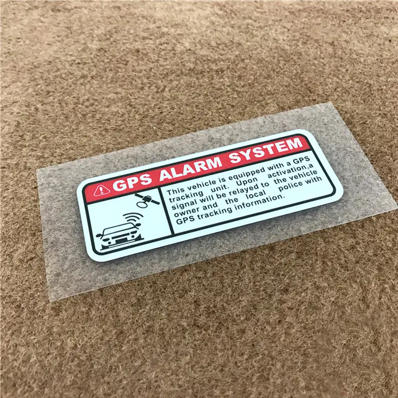 Positioning Car Stickers Warning