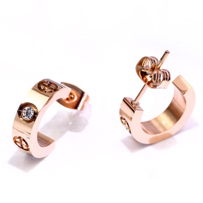 Personalized Rose Gold Super Fairy Earrings