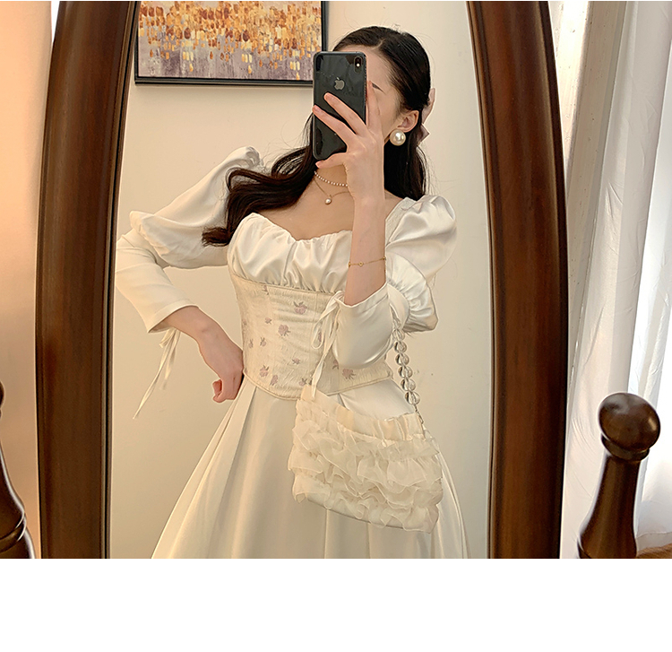 V-Neck A-Line Dress