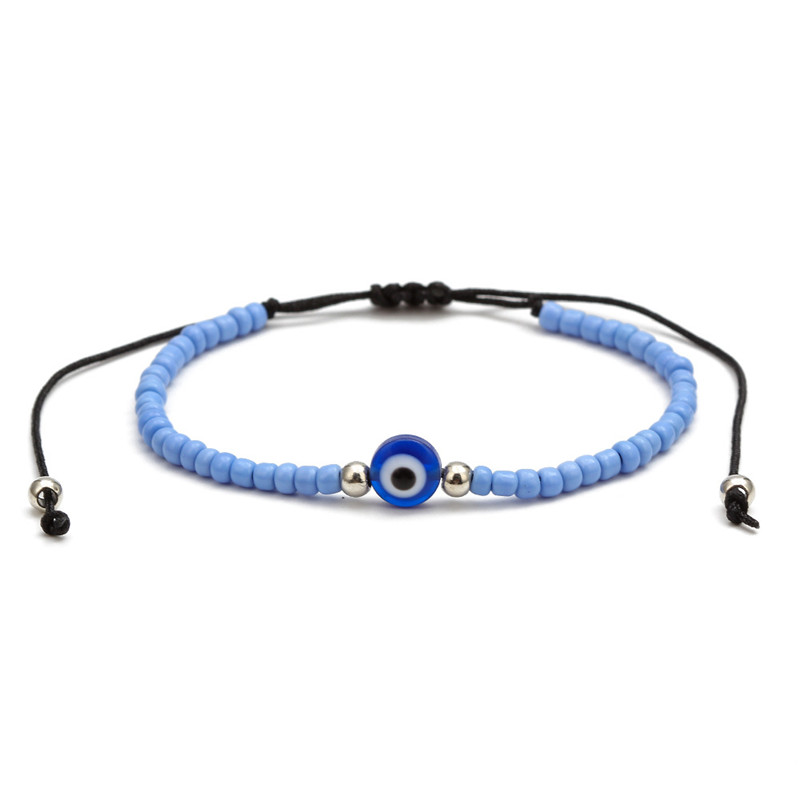 Student Beaded Bracelet Hand-woven Rope Demon Eyes