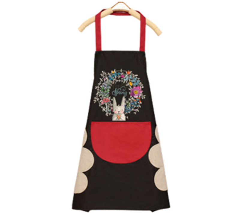 Fashionable Household Cute Kitchen  Cooking Apron Women's Waterproof and Oil-proof Waistband