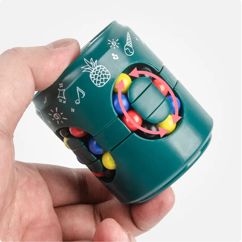 Can Cube Top Magic Colorful Beans Finger Spinning Relieves Stress – image 7