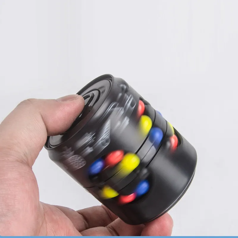 Can Cube Top Magic Colorful Beans Finger Spinning Relieves Stress – image 4