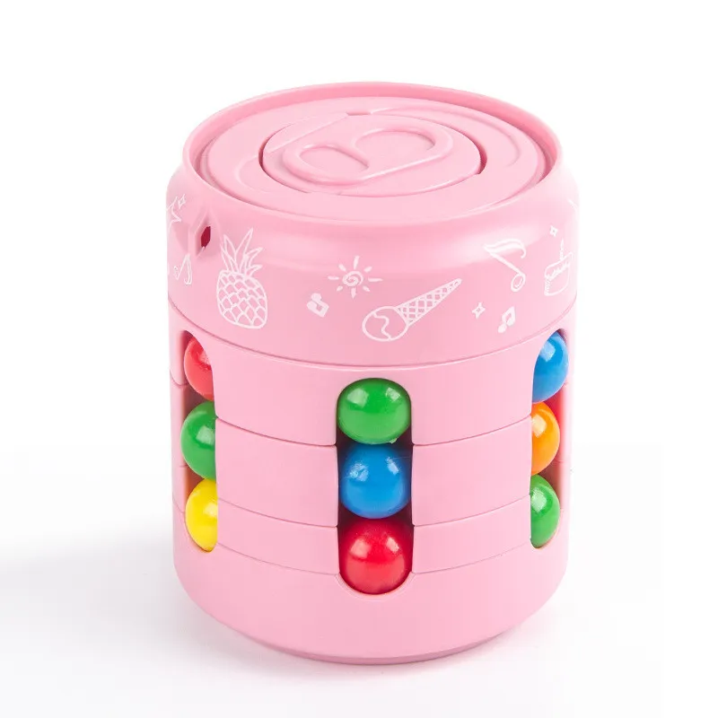 Can Cube Top Magic Colorful Beans Finger Spinning Relieves Stress – image 10