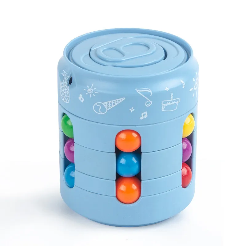 Can Cube Top Magic Colorful Beans Finger Spinning Relieves Stress – image 9