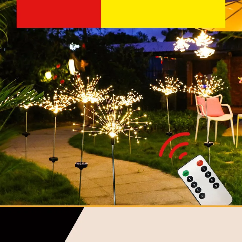 Ground-Inserted Firework Lights Christmas Outdoor LED Holiday Sky Starry Lights Lawn Christmas Lights Solar String Lights – image 10