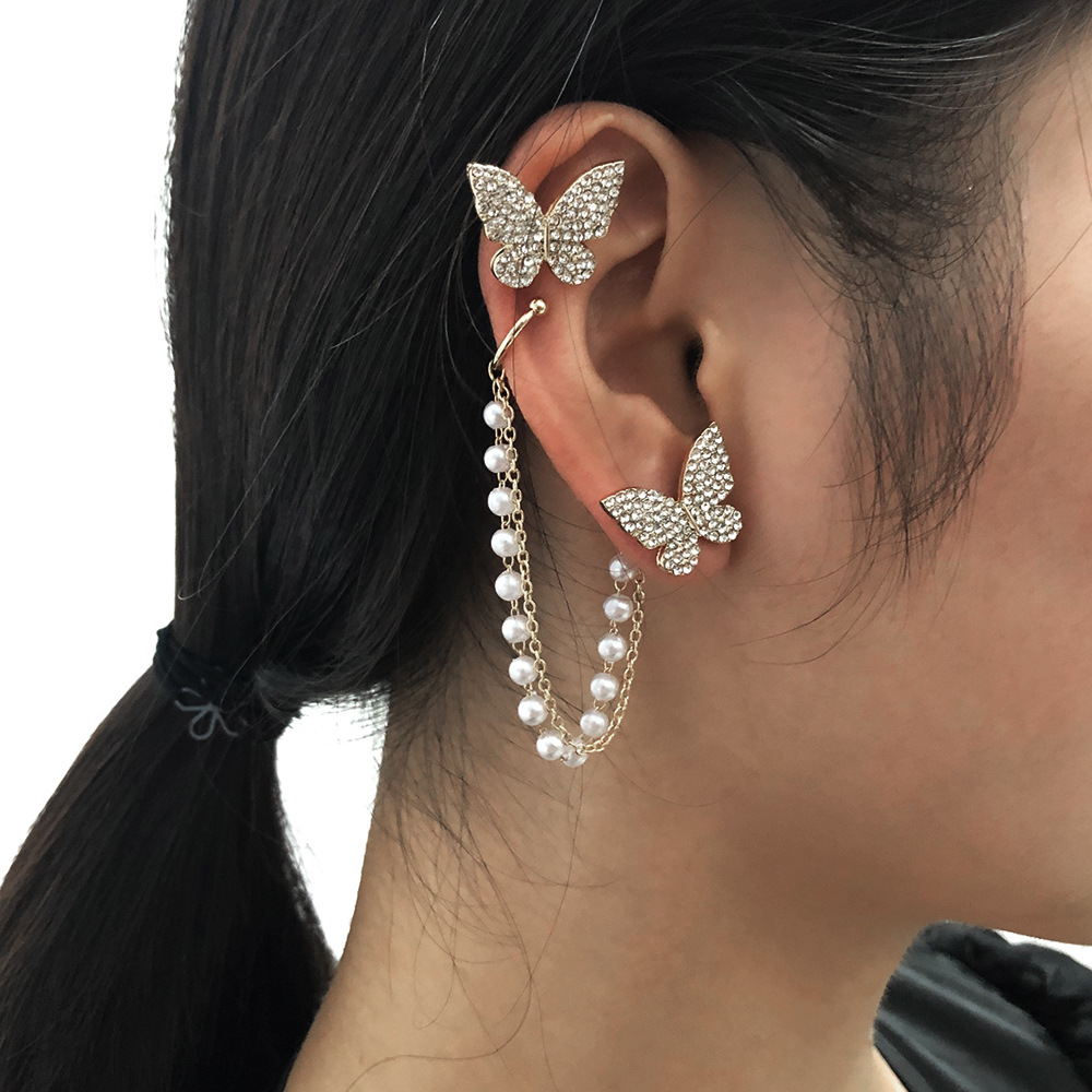 Sweet Pearl Butterfly Earrings