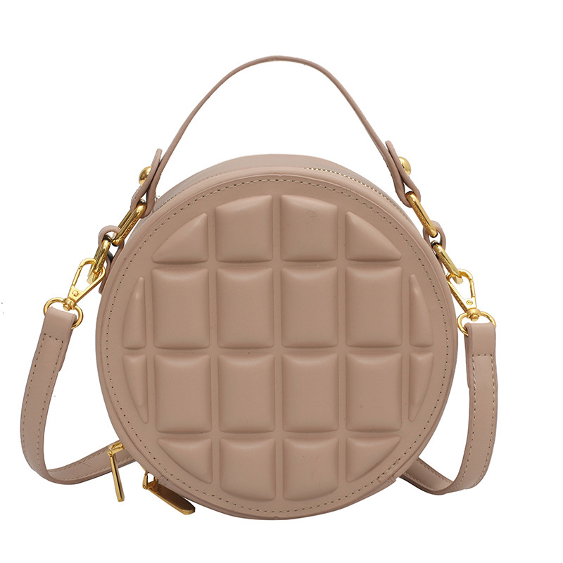 Title 6, PU Chocolate One-shoulder Diagonal Bag. A styli...