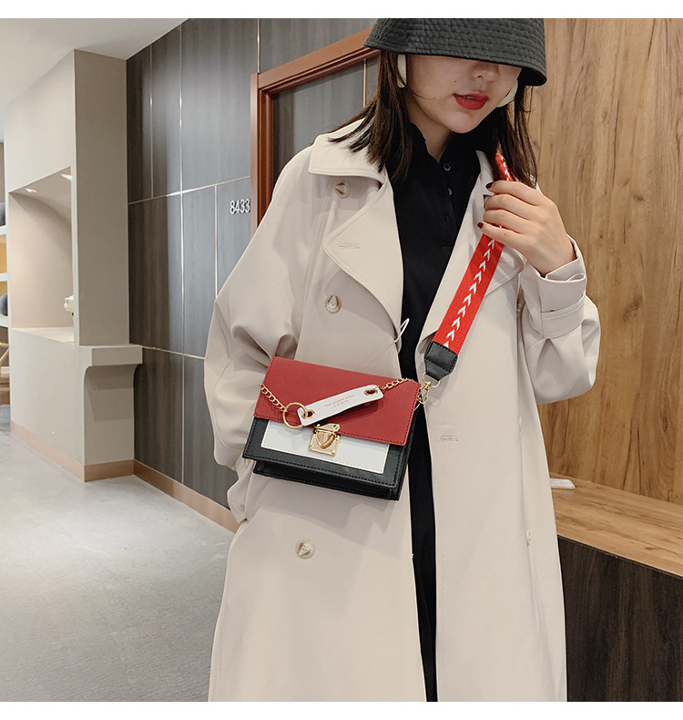 Frosted Shoulder Bag Korean Chain Trendy Messenger Bag Simple Small Square Bag