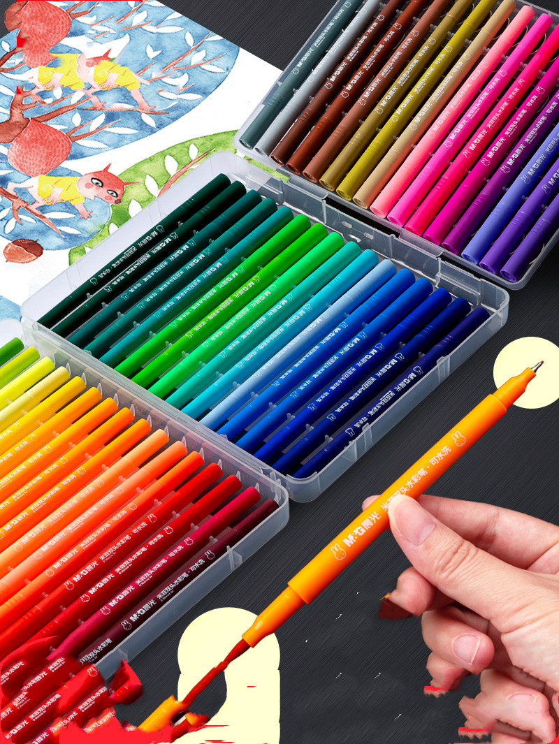 Soft Head Watercolor Pen Double Head Set - Image 4