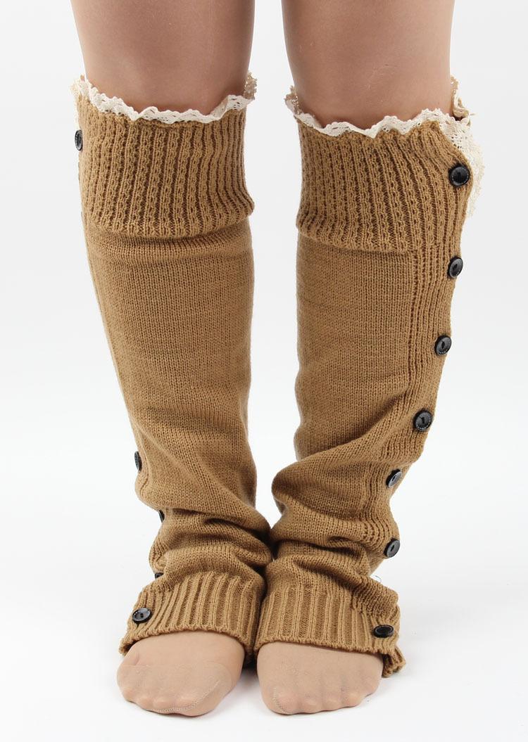 Title 5, Flat Button Lace Warm Socks