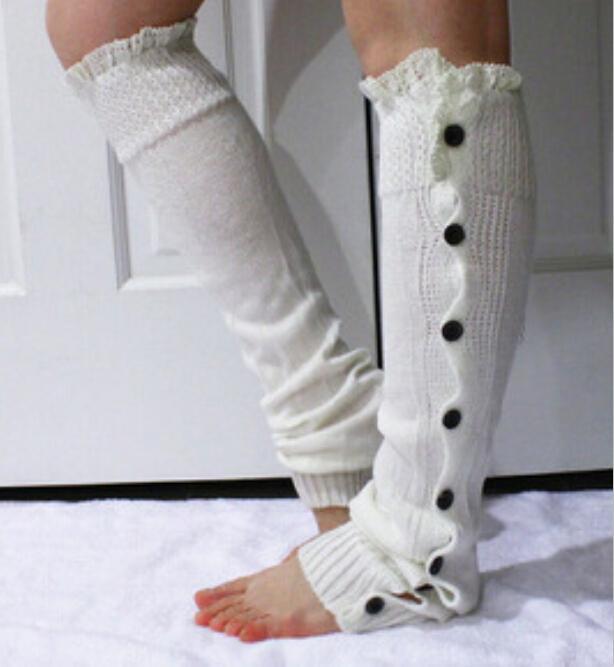 Title 2, Flat Button Lace Warm Socks