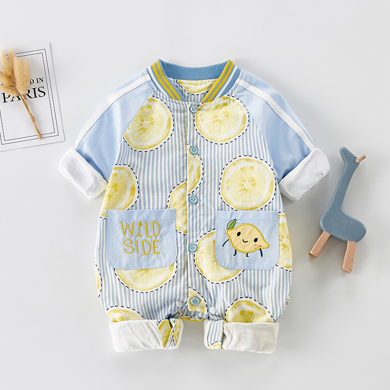 Short-Sleeved Romper Net Red Male And Female Baby Onesies